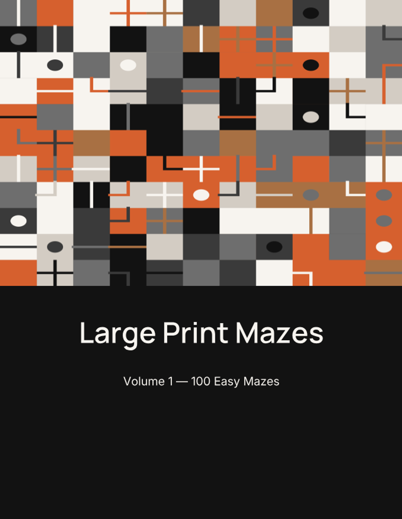 Large Print Mazes