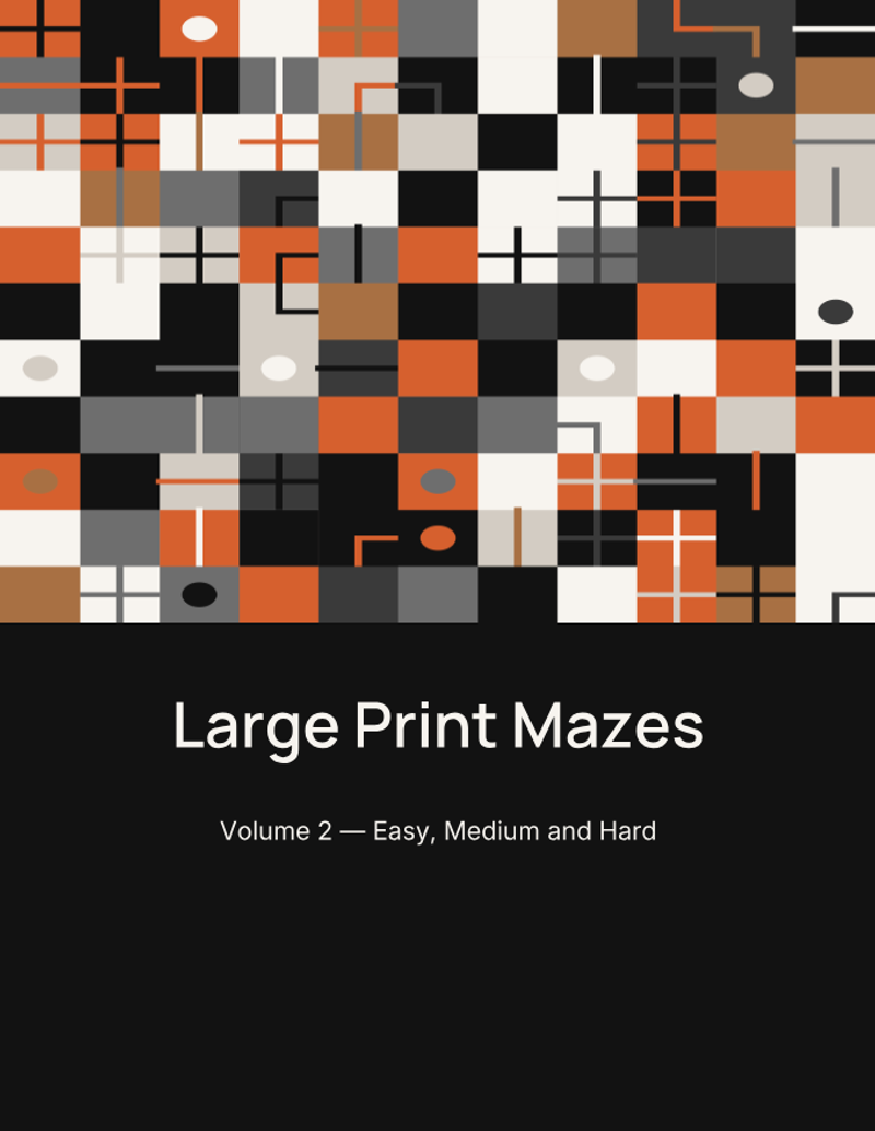 Large Print Mazes