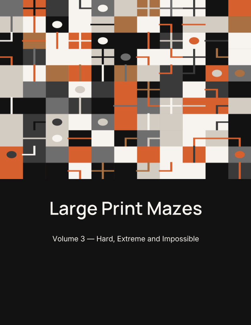 Large Print Mazes
