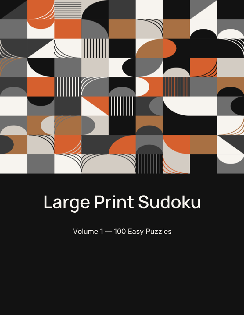 Large Print Sudoku