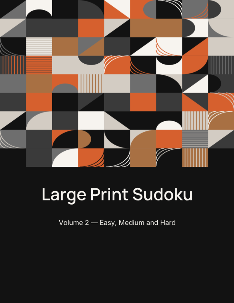 Large Print Sudoku