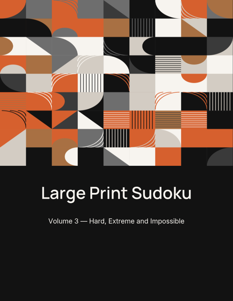 Large Print Sudoku